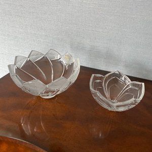 Vintage Mikasa nesting crystal bowls